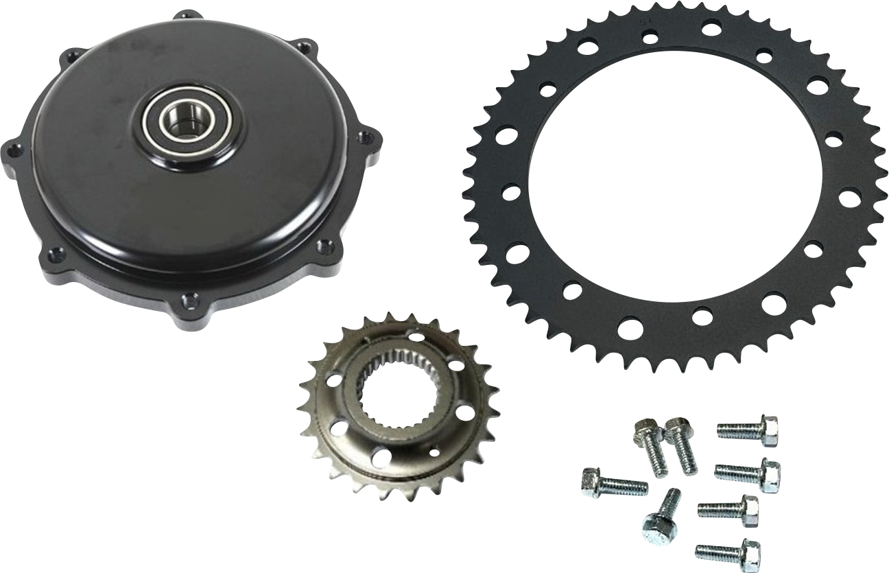 DRAG SPECIALTIES Conversion Sprocket Kit - Black - M8 Touring 201409