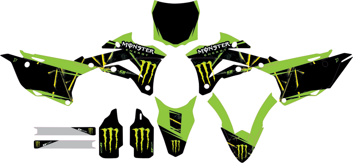 D'COR VISUALS Graphic Kit - Monster Energy Slash - KX 85/112 20-20-132