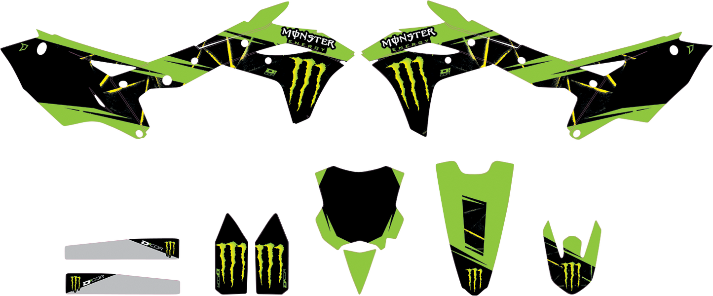 D'COR VISUALS Graphic Kit - Monster Energy Slash - KXF 250 20-20-134