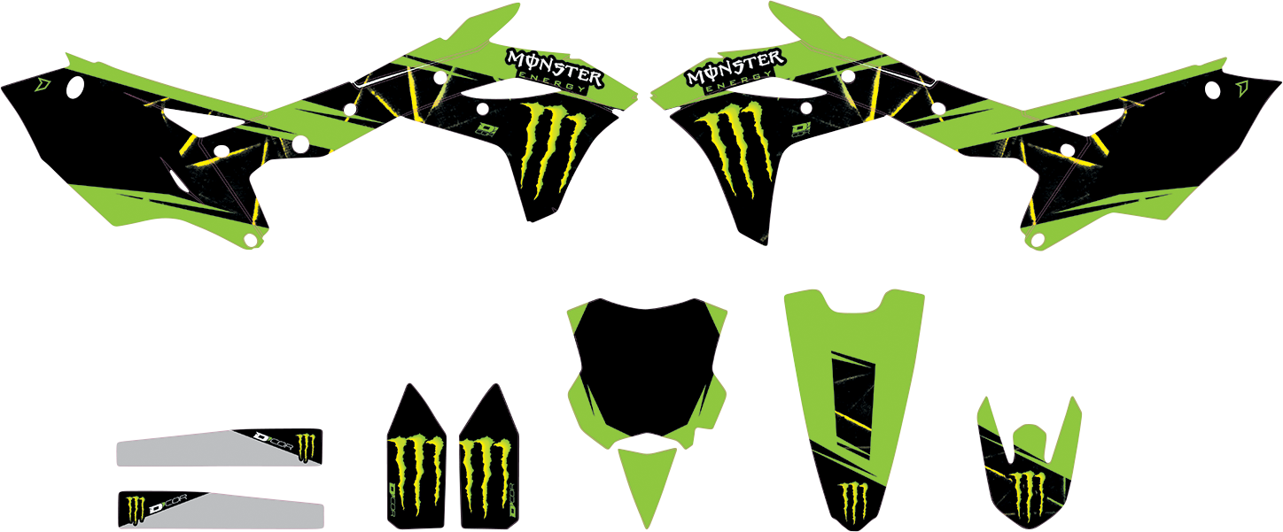 D'COR VISUALS Graphic Kit - Monster Energy Slash - KXF 250 20-20-134