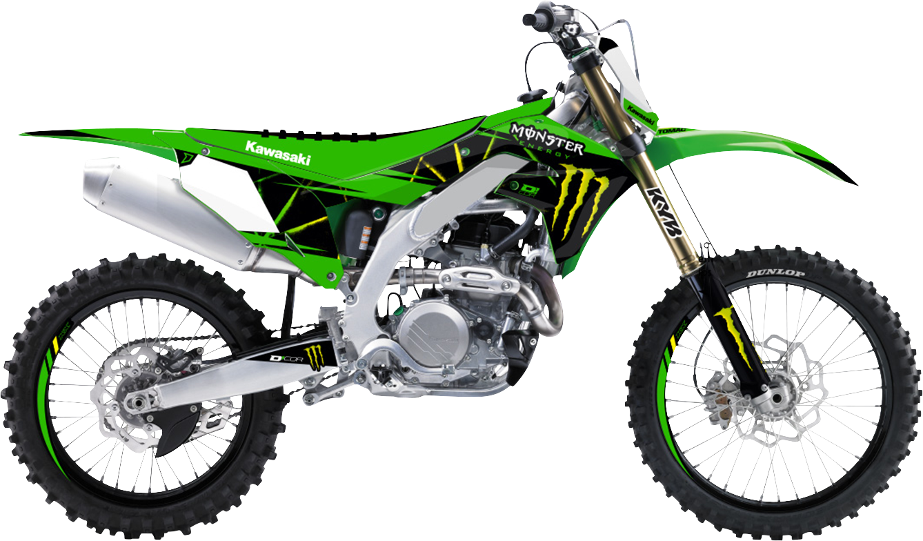 D'COR VISUALS Graphic Kit - Monster Energy Slash - KX 250/450 20-20-136