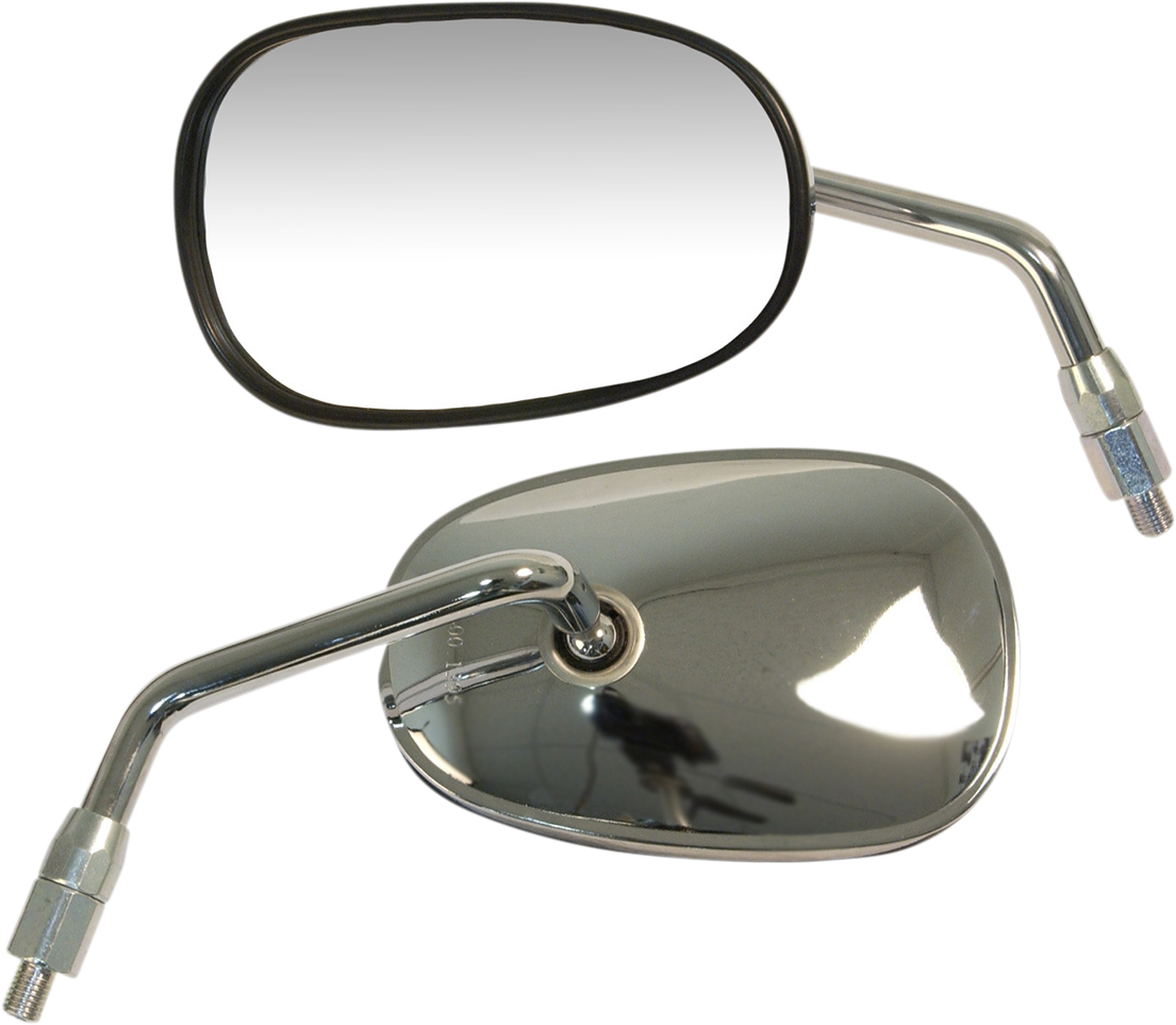 EMGO Mirror - OEM/Replacement - Rectangle - Chrome - Left - Each 20-29712