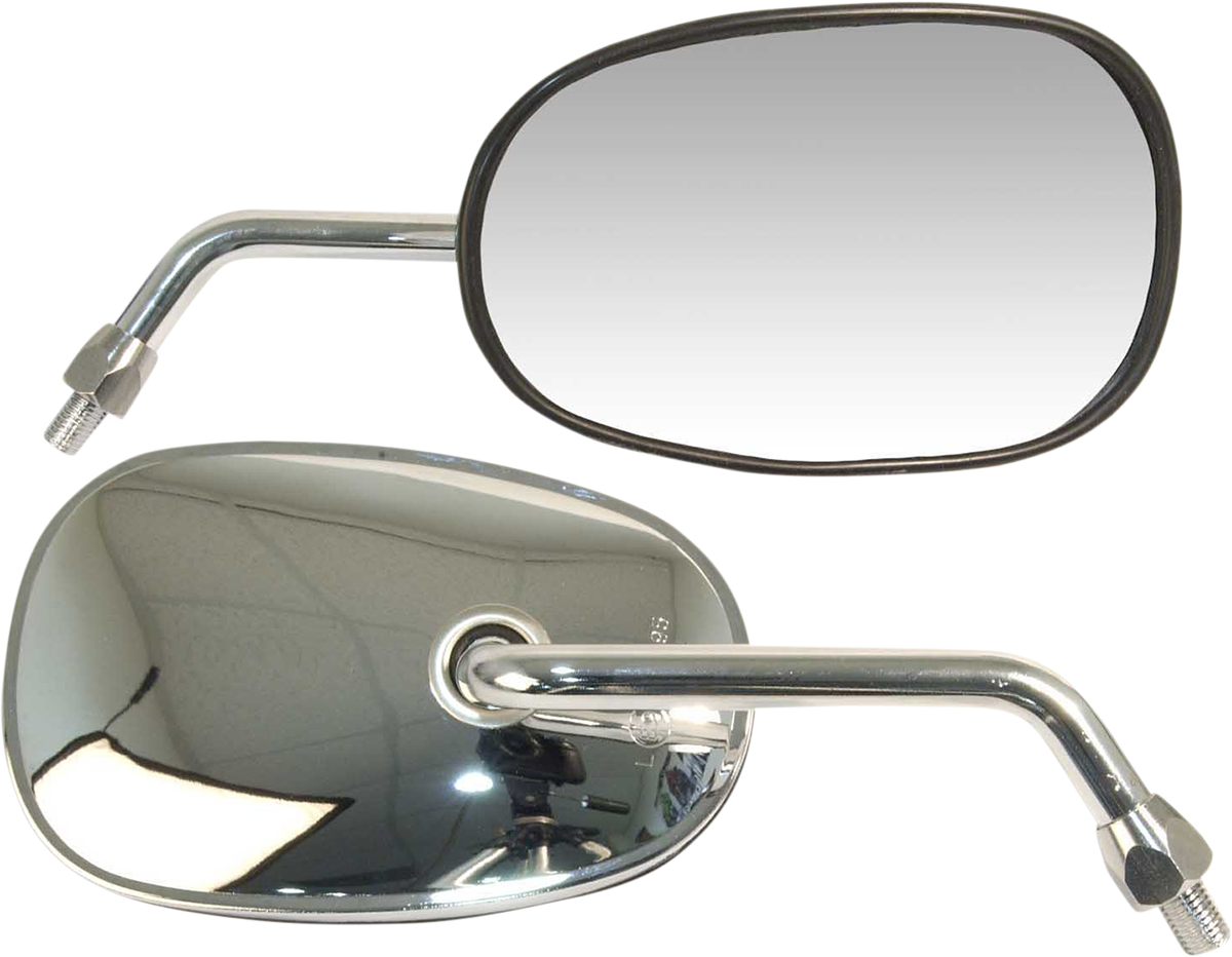 EMGO Mirror - OEM/Replacement - Rectangle - Chrome - Left - Each 20-29722