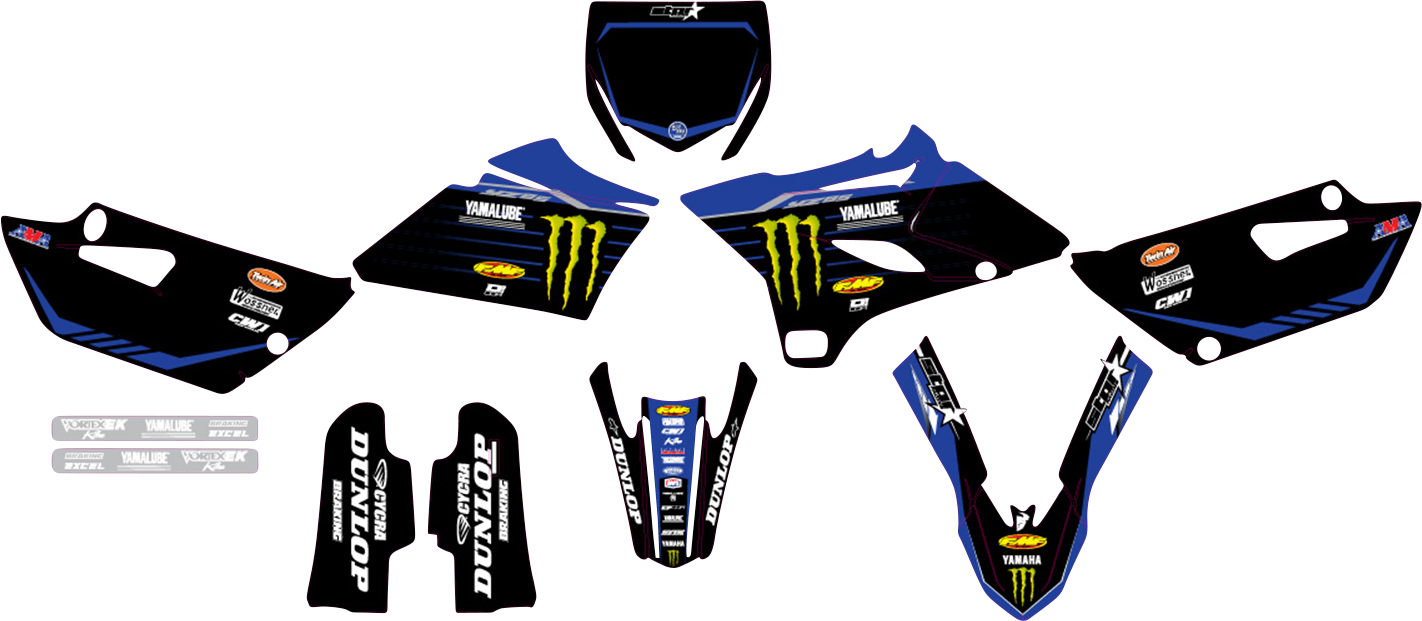 D'COR VISUALS Graphic Kit - '22 Monster Energy Star - YZ 85 '19-'21 20-50-142