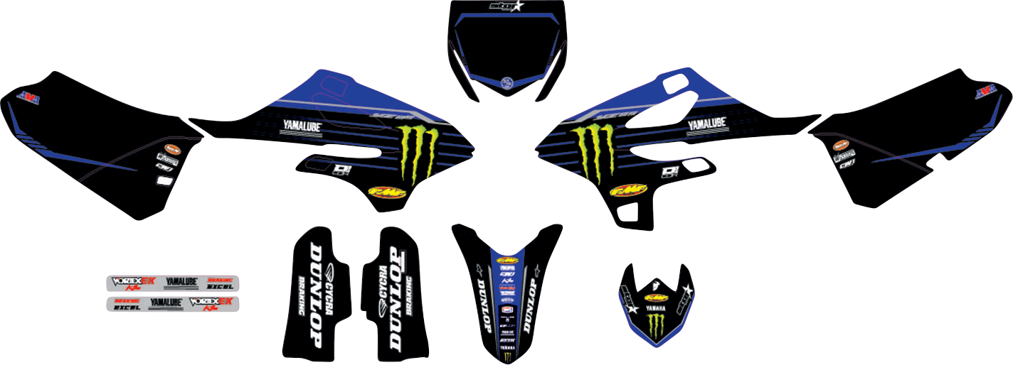 D'COR VISUALS Graphic Kit - '22 Monster Energy Star - YZ 85 '22-'23 20-50-152