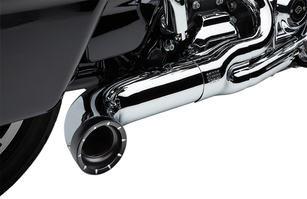 COBRA Turn Out 2-into-1 Exhaust System - Chrome 6271-1
