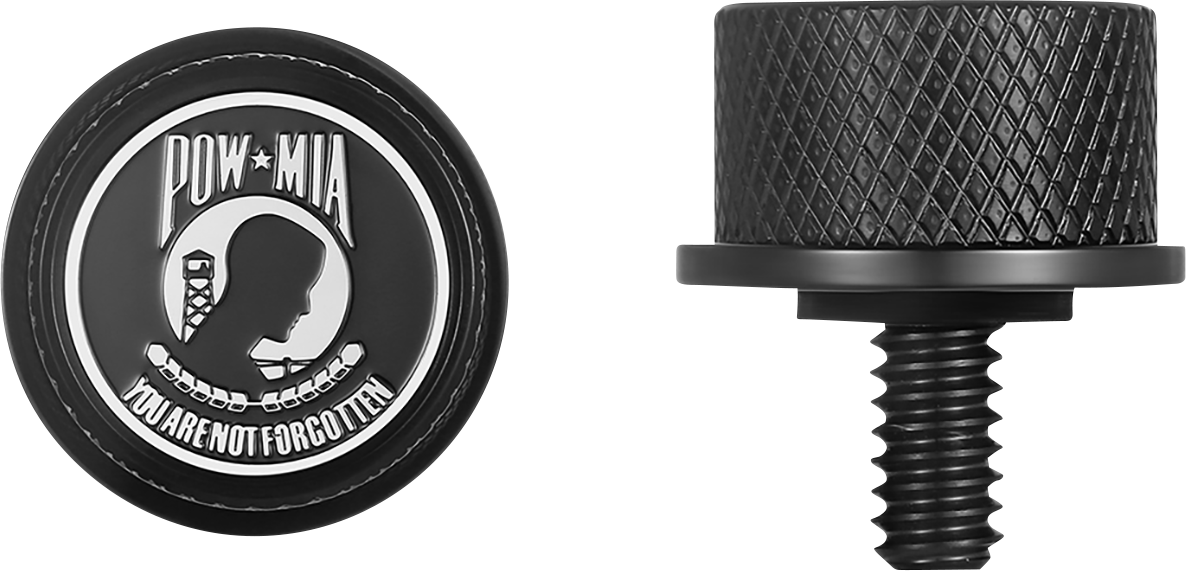 FIGURATI DESIGNS Seat Mounting Knob - Black - POW MIA FD50-SEAT KN-BK