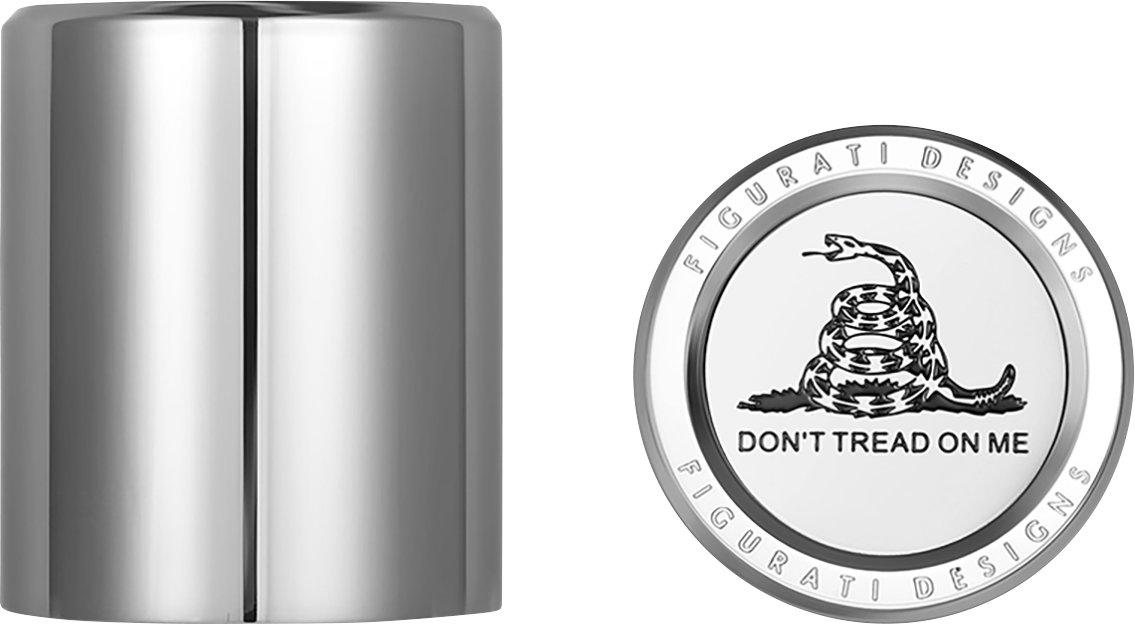 FIGURATI DESIGNS Docking Covers - Don't Tread On Me - Short - Silver FD40-DC-2530-SS
