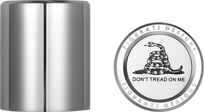 FIGURATI DESIGNS Docking Covers - Don't Tread On Me - Short - Silver FD40-DC-2530-SS