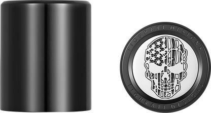 FIGURATI DESIGNS Docking Covers - American Flag Skull - Short - Contrast Cut - Black FD27-DC-2530-BK