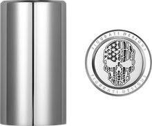 FIGURATI DESIGNS Docking Covers - American Flag Skull - Contrast Cut - Silver FD27-DC-2545-SS