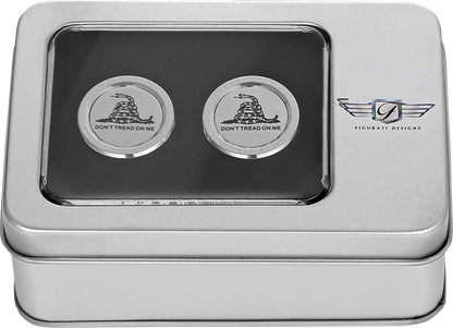 FIGURATI DESIGNS Docking Covers - Don't Tread On Me - Short - Silver FD40-DC-2530-SS