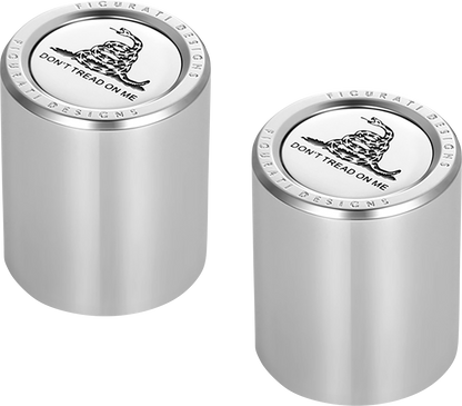 FIGURATI DESIGNS Docking Covers - Don't Tread On Me - Short - Silver FD40-DC-2530-SS