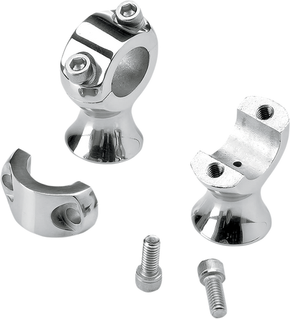 BILTWELL 1-3/4" Slimline Handlebar Risers - Polished 6401-302-175
