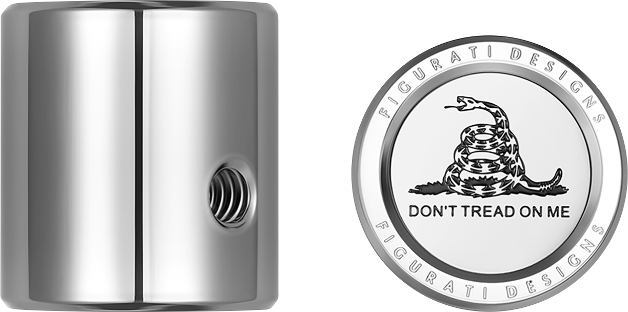 FIGURATI DESIGNS Heel-Toe Shifter Cover - Don't Tread On Me - Stainless Steel FD40-HTSC-SS