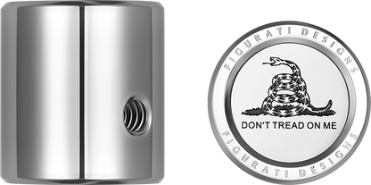FIGURATI DESIGNS Heel-Toe Shifter Cover - Don't Tread On Me - Stainless Steel FD40-HTSC-SS