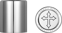 FIGURATI DESIGNS Docking Covers - Short - Cross - Silver FD41-DC-2530-SS