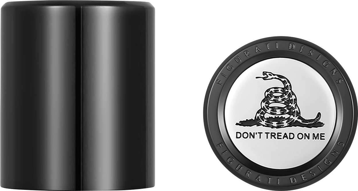 FIGURATI DESIGNS Docking Covers - Don't Tread On Me - Short - Black FD40-DC-2530-BK