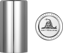 FIGURATI DESIGNS Docking Covers - Don't Tread On Me - Long - Silver FD40-DC-2545-SS