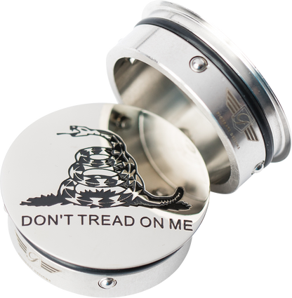 FIGURATI DESIGNS Swing Arm Covers - Don't Tread On Me - Custom FD40-DTOM-SS