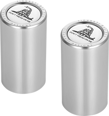FIGURATI DESIGNS Docking Covers - Don't Tread On Me - Long - Silver FD40-DC-2545-SS