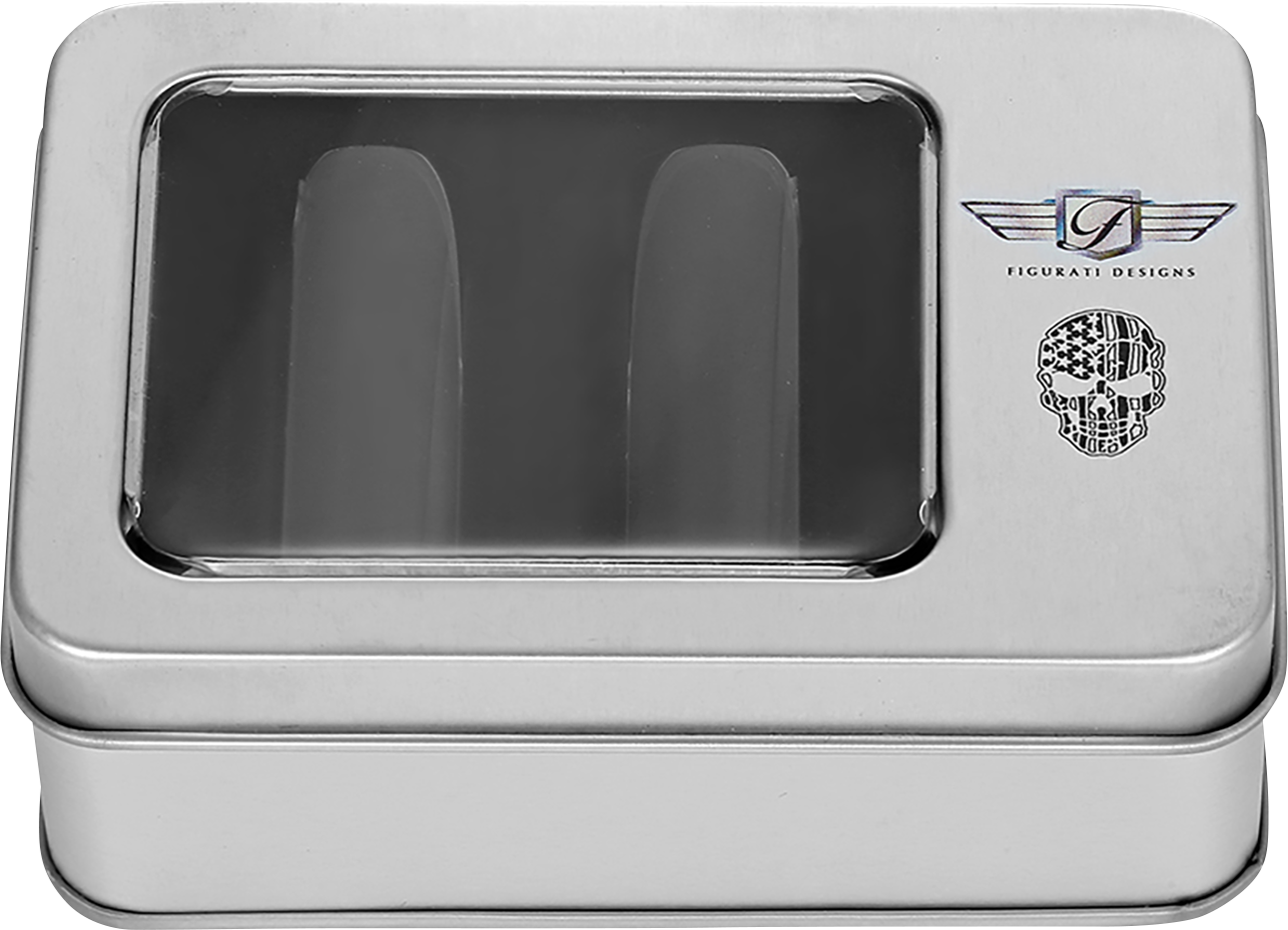FIGURATI DESIGNS Docking Covers - American Flag Skull - Contrast Cut - Black FD27-DC-2545-BK