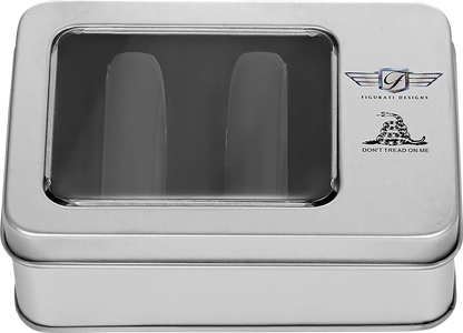 FIGURATI DESIGNS Docking Covers - Don't Tread On Me - Long - Black FD40-DC-2545-BK
