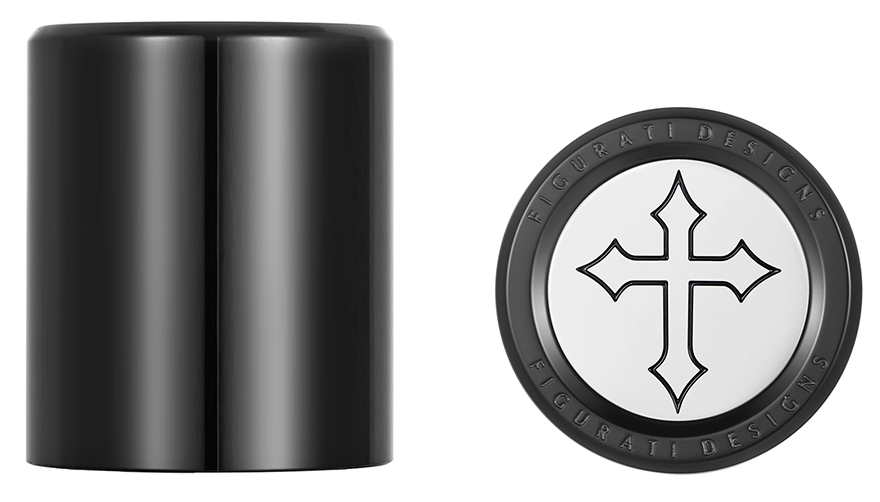 FIGURATI DESIGNS Docking Covers - Cross Black FD41-DC-2730-BK