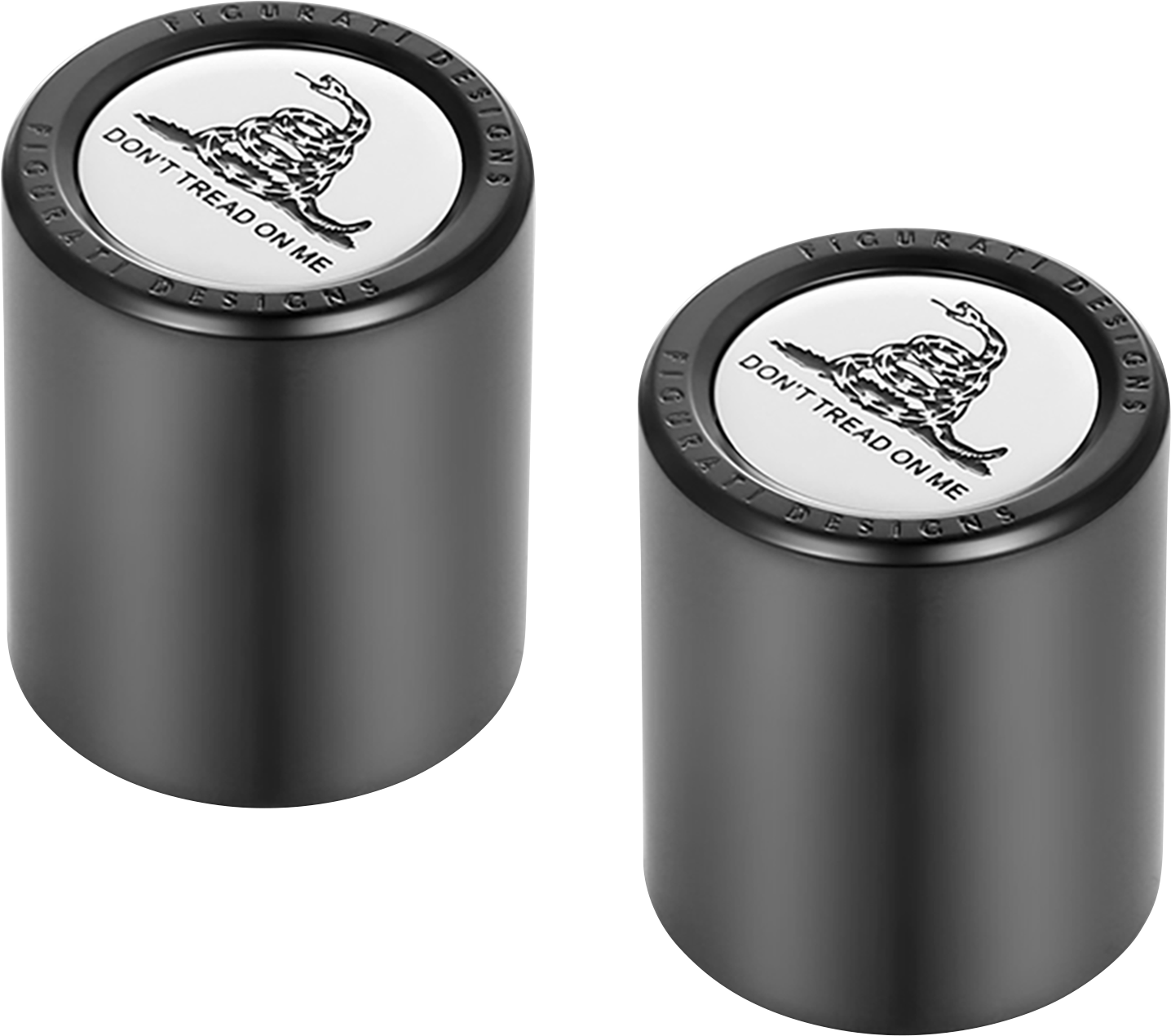 FIGURATI DESIGNS Docking Covers - Don't Tread On Me - Short - Black FD40-DC-2530-BK