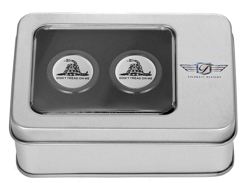 FIGURATI DESIGNS Docking Covers - Don't Tread On Me - Black FD40-DC-2730-BK