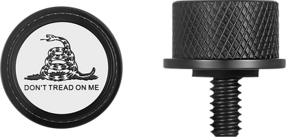 FIGURATI DESIGNS Seat Mounting Knob - Black - Don't Tread On Me FD40-SEAT KN-BK