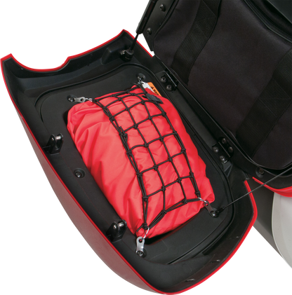 SHOW CHROME Net Set - Trunk/Saddlebag - Black 41-156