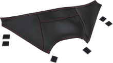 SHOW CHROME Gas Tank Mini Bra - Black with Red Stitching - Can-Am H40-405RED