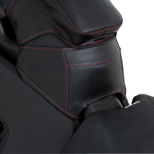 SHOW CHROME Gas Tank Mini Bra - Black with Red Stitching - Can-Am H40-405RED
