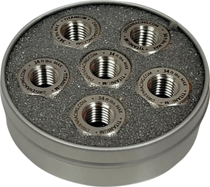 DRIVEN RACING Sprocket Nuts - Titanium - 6 Pack DSN-TN