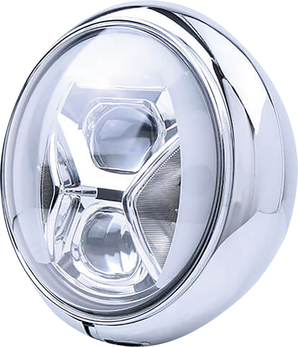 HIGHSIDER Adaptive Headlight with Housing - 7" - Chrome 223-240