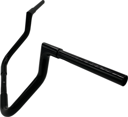 FAT BAGGERS INC. 1-1/4" EZ Install Flat Top Handlebar - Reduced Reach - 11" - Black 705011-B