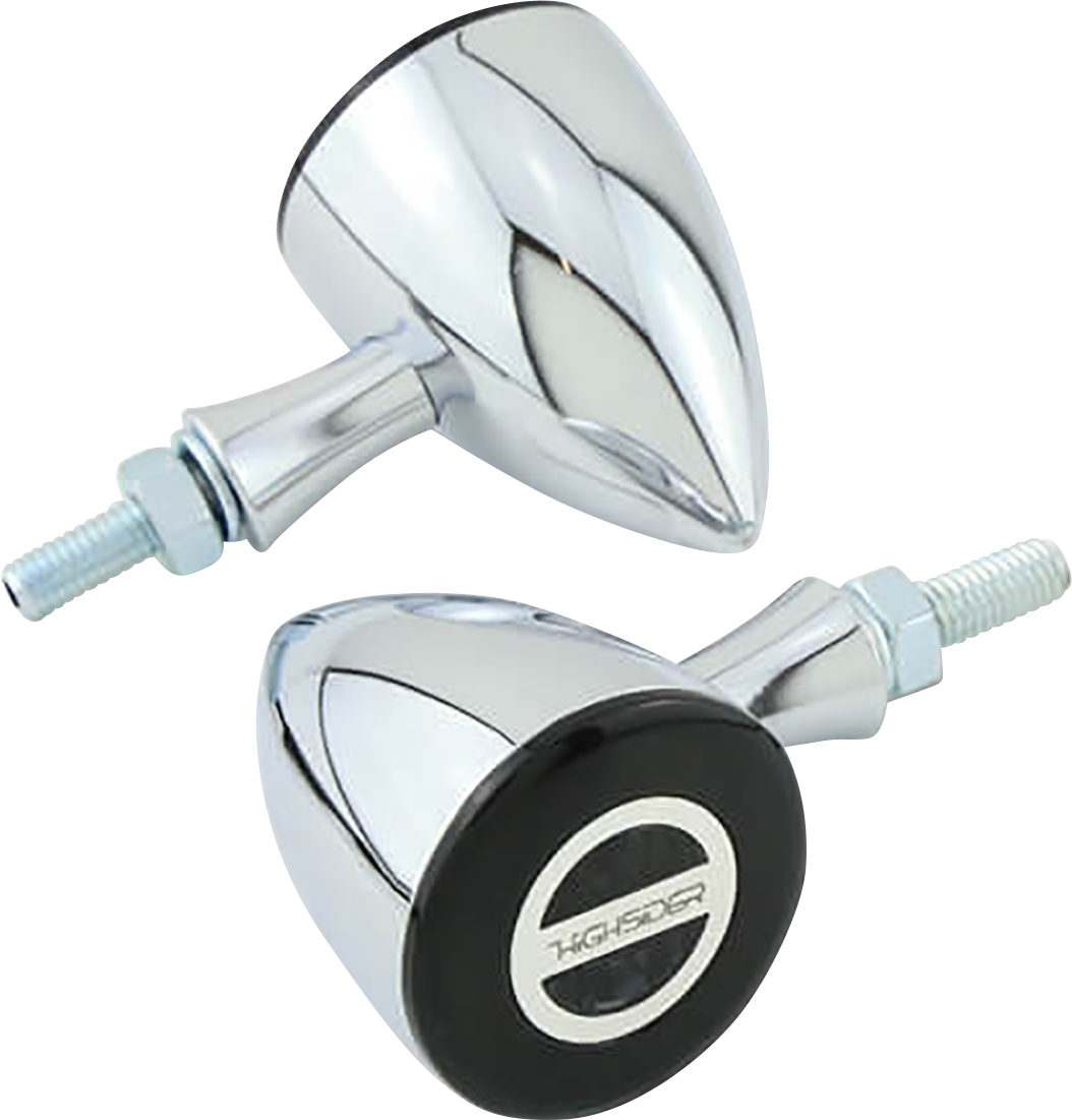 HIGHSIDER Turn Signal - Bullet - Chrome 204-347