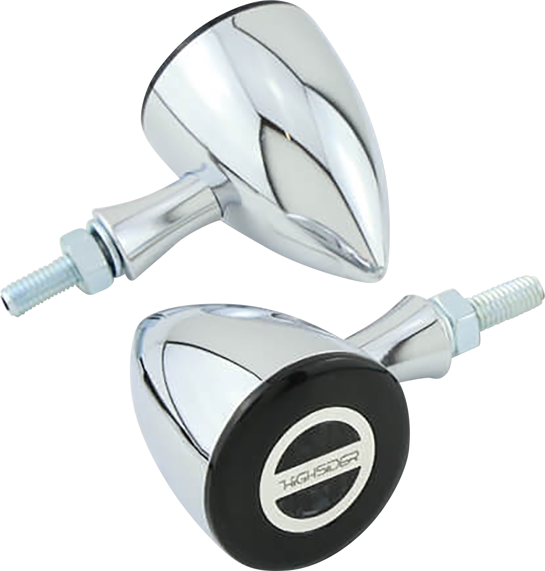 HIGHSIDER Run/Turn Signal - Bullet - Chrome 204-349