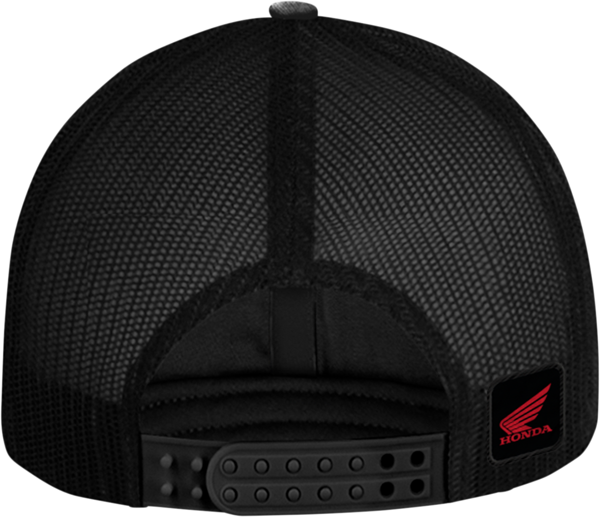 HONDA APPAREL Honda Trucker Hat - Charcoal/Red NP21A-H3163