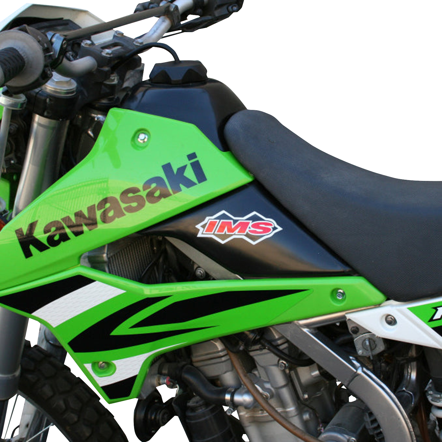IMS PRODUCTS INC. Large-Capacity Gas Tank - Black - Kawasaki - 2.7 Gallon 113159-BK1