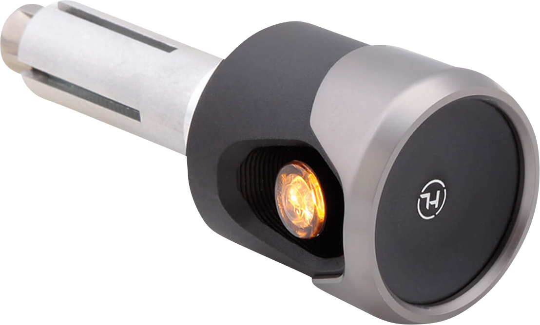 HIGHSIDER Highsider Akron-Flash LED Bar End Turn Signals - Titanium 203-0053