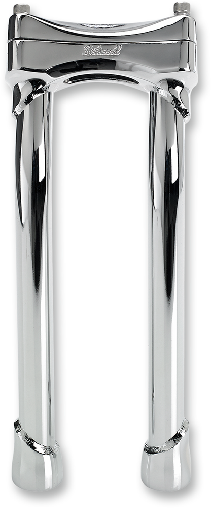 BILTWELL Murdock Handlebar Risers - Pullback - 12" - Chrome 6404-105-12