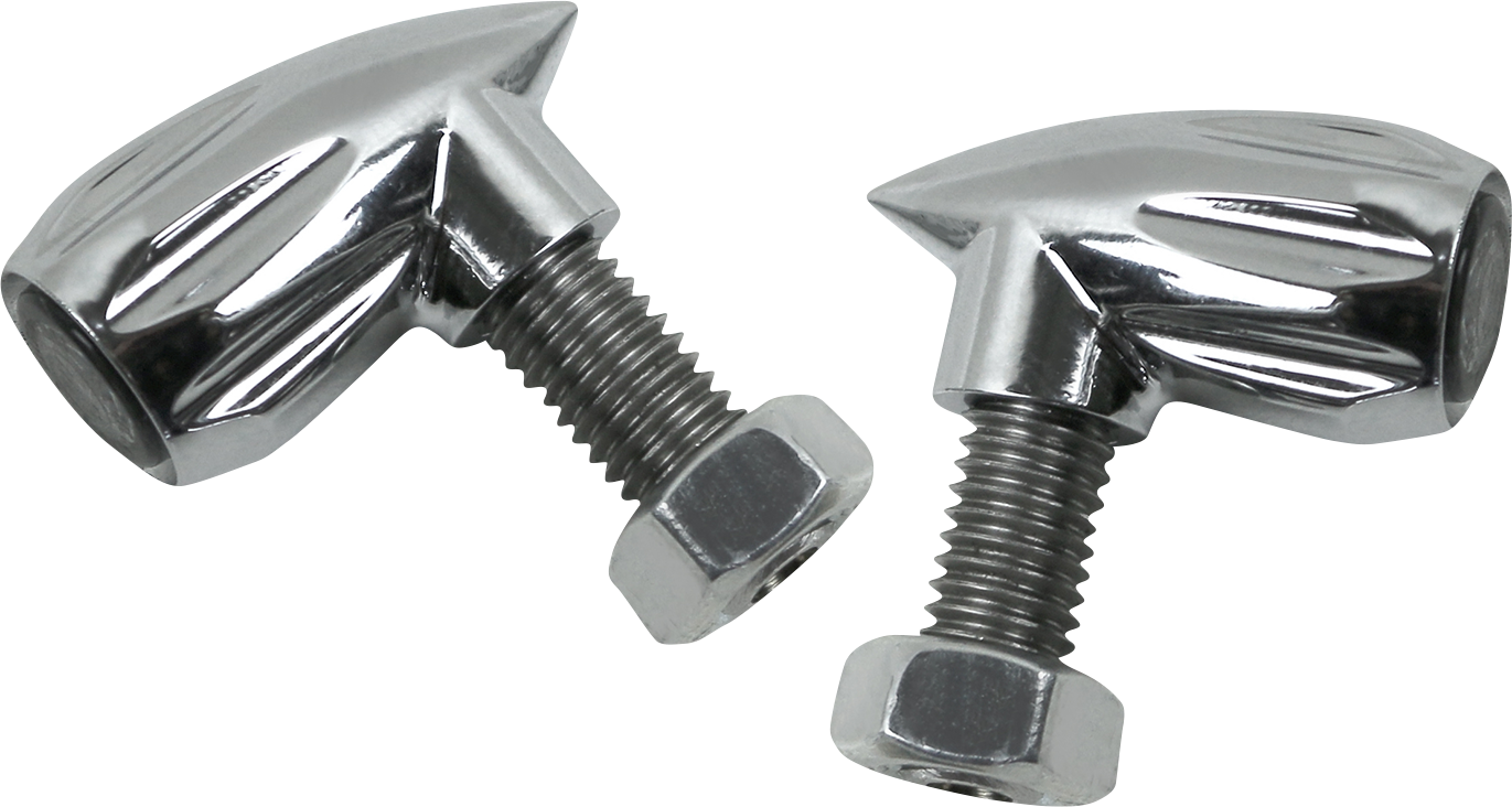 KODLIN USA 3-1 Bullet Rear Indicator Lights - Grooved - Chrome K68462