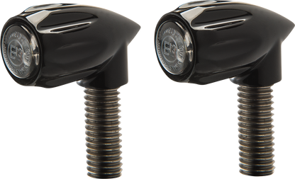 KODLIN USA 3-1 Bullet Rear Indicator Lights - Grooved - Black K68461