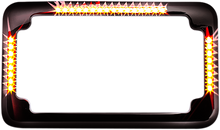 CYCLE VISIONS License Plate Frame - Flat - Black CV-4620B