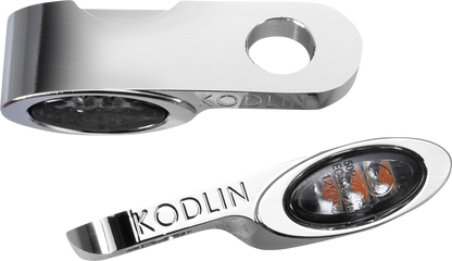 KODLIN USA Turn Signal w/ Running Light - Universal - Chrome K68511