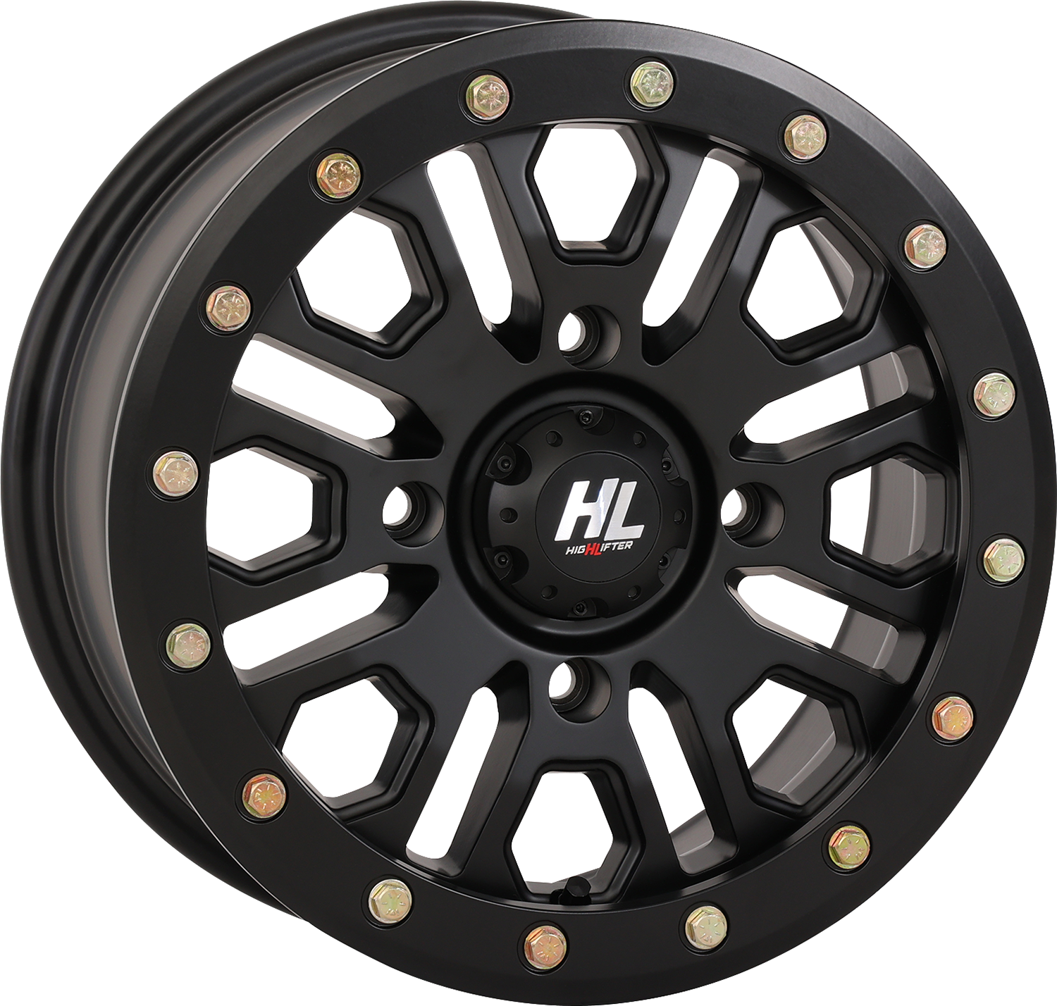 HIGH LIFTER Wheel - HL23 Beadlock - Front/Rear - Matte Black - 15x7 - 4/156 - 5+2 (+38 mm) 15HL23-1456