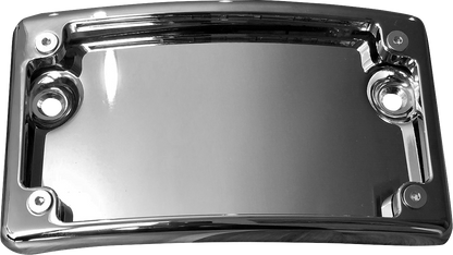 KODLIN USA License Plate Mount - Curved - Chrome KUS20101