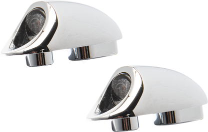 KODLIN USA 3-1 Mini Fender Strut Indicator Lights - Chrome K68490